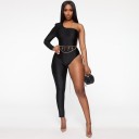 Asymmetrisk jumpsuit för kvinnor B857 5