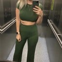 Crop top och byxor för kvinnor B908 11