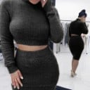 Crop top och kjol för kvinnor B1001 7
