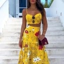 Dámský crop top a sukně B1060 4