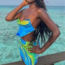 Dámský crop top a sukně B1074 5