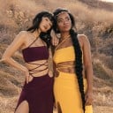 Dámský crop top a sukně B1106 5