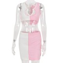 Dámský crop top a sukně B1124 4