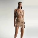 Crop top och kjol för kvinnor B1127 4