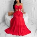 Dámský crop top a sukně B1160 4