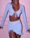 Dámský crop top a sukně B888 4