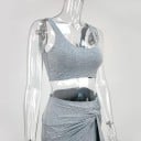 Dámský crop top a sukně B890 9