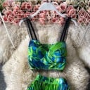 Dámský crop top a sukně B907 7