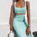 Crop top och kjol för kvinnor B935 11