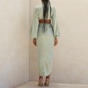 Dámský crop top a sukně B962 8