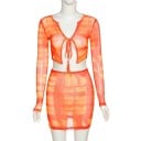 Top y falda de mujer B978 5