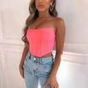 Dámský crop top bez ramínek 4
