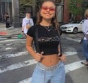 Crop top dam svart 3