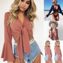 Dámský crop top na zavazování 5