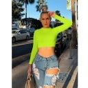 Dámský crop top s dlouhým rukávem B359 7
