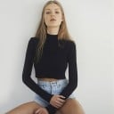 Dámský crop top s dlouhými rukávy A1354 5