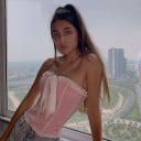 Dámský crop top s mašlí A1245 3