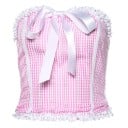Dámský crop top s mašlí A1245 6