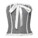 Dámský crop top s mašlí A1245 8