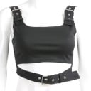 Dámský crop top s pásky 2