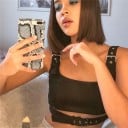 Dámský crop top s pásky 4