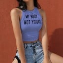 Dámský crop top s potiskem A1198 5