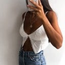 Dámský crop top s rozparkem 4