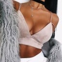 Dámský crop top s velkým výstřihem A1095 4