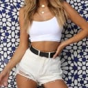 Dámský crop top se šněrováním A1248 5