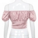 Crop top för damer med snörning B393 5