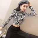 Dámský crop top se zvířecím motivem 3