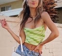 Dámský crop top zelený 7