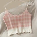 Conjunto de top corto, suéter y falda para mujer 4