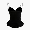 Top negro de mujer con tirantes finos 2