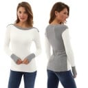 Suéter bicolor para mujer 6