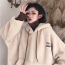 Suéter de cuello alto peludo para mujer 3