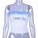 Top sin tirantes peludo para mujer 2