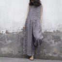 Rutig jumpsuit för kvinnor A2888 2