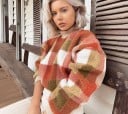 Suéter de cuadros para mujer 5