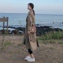 Geruite trenchcoat voor dames 5