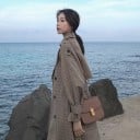 Geruite trenchcoat voor dames 6