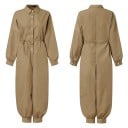 Långärmad skjorta jumpsuit för kvinnor 9