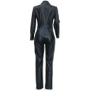 Jumpsuit i läder för kvinnor med djup urringning B846 6