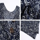 Blommig jumpsuit för kvinnor A1943 6