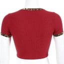Dámský leopardí crop top 5
