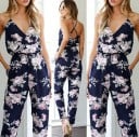 Blommig jumpsuit för kvinnor 2