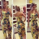 Sommar jumpsuit för kvinnor med tryck 2