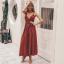 Sommar jumpsuit för kvinnor med slitsar A2151 3