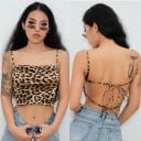 Top de verano para mujer con estampado de leopardo 2
