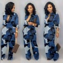Kamouflage jumpsuit för kvinnor A2021 6